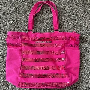 Victoria’s Secret Sequin Pink Tote Bag